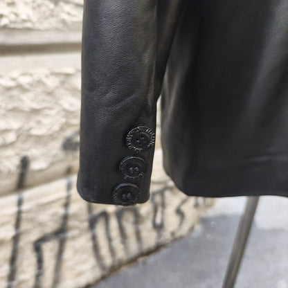 Giacca uomo in vera pelle vintage nera Harley Davidson