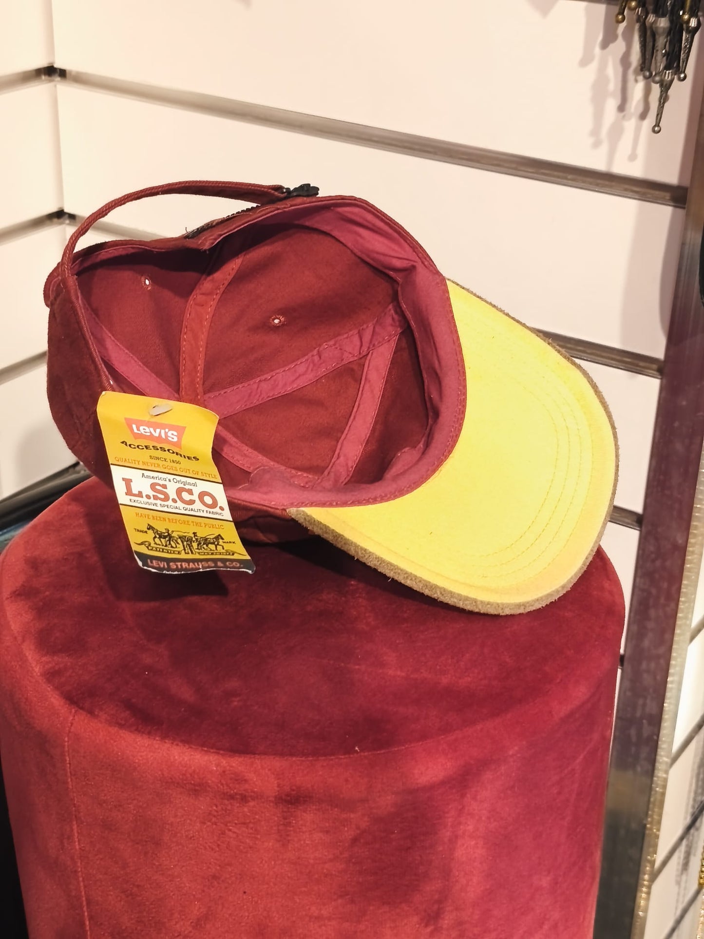 Cappello vintage baseball Levi Strauss anni 80