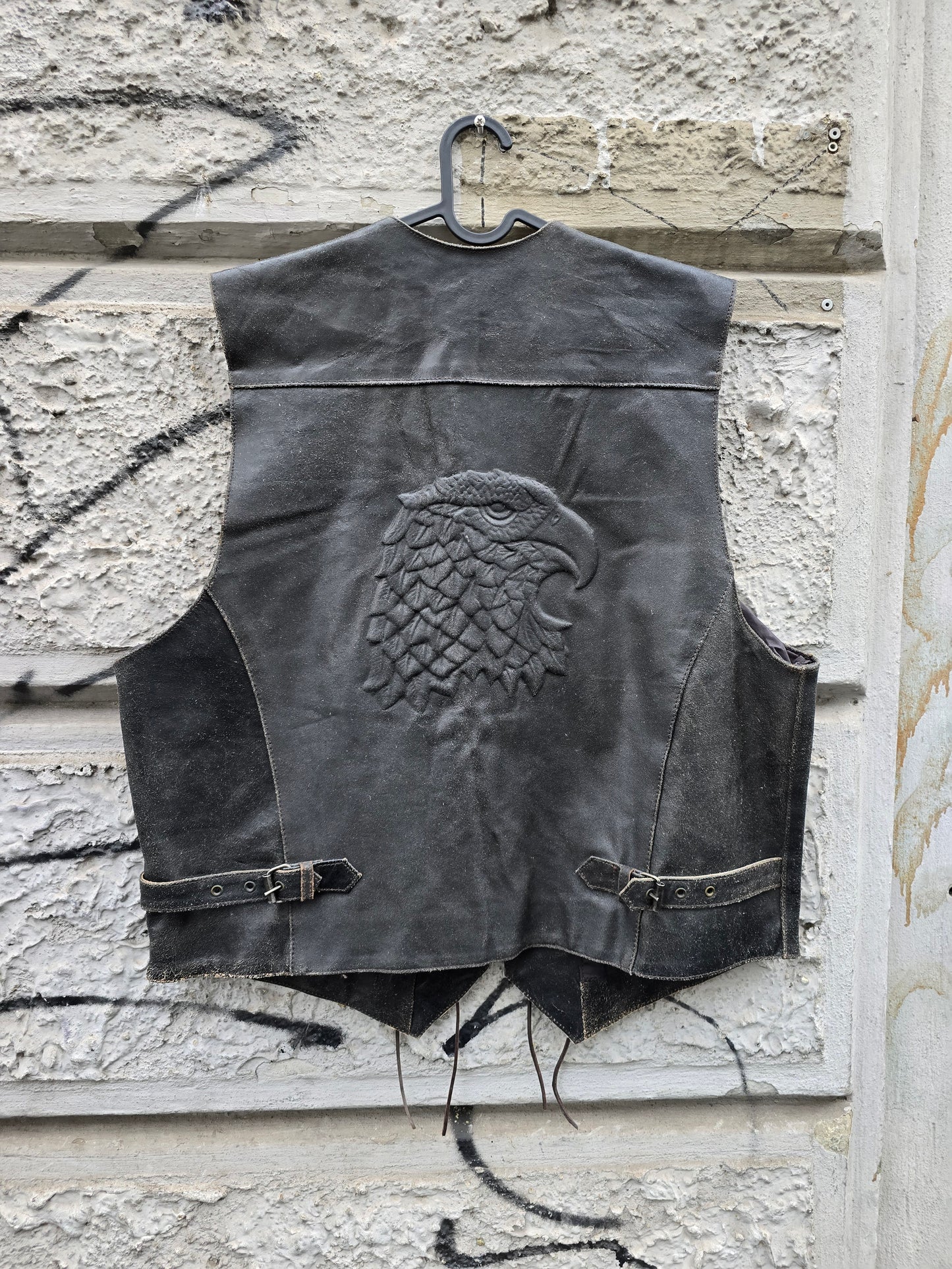 Gilet vintage in vera pelle Indian Biker