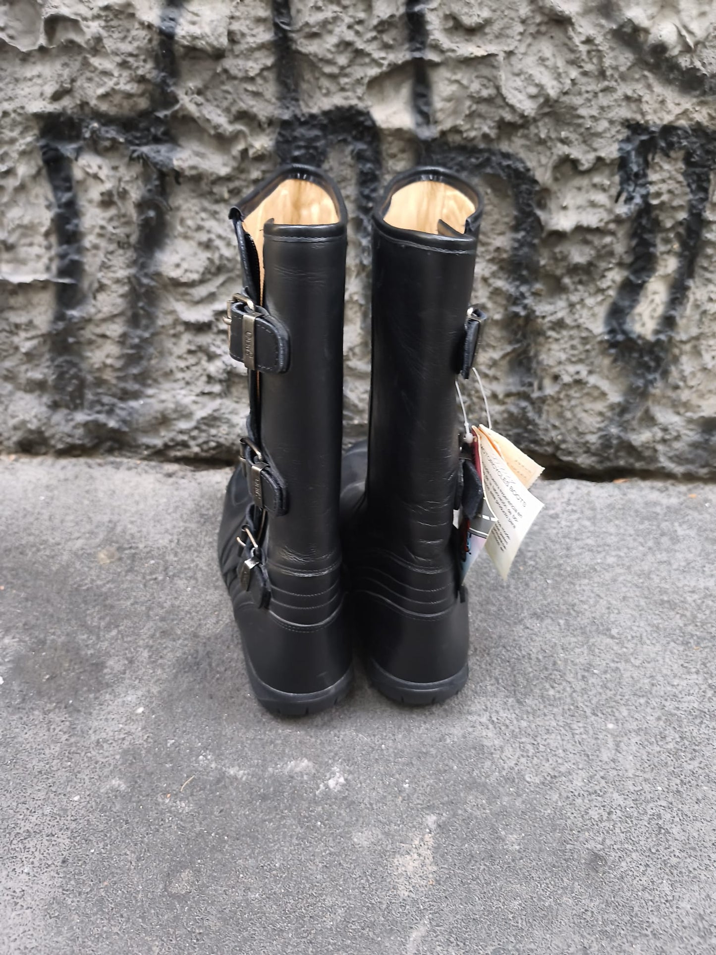 Stivali uomo neri numero 42 Sancho boots vintage nuovi