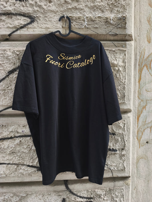 T-shirt Sismica Fuori Catalogo nera