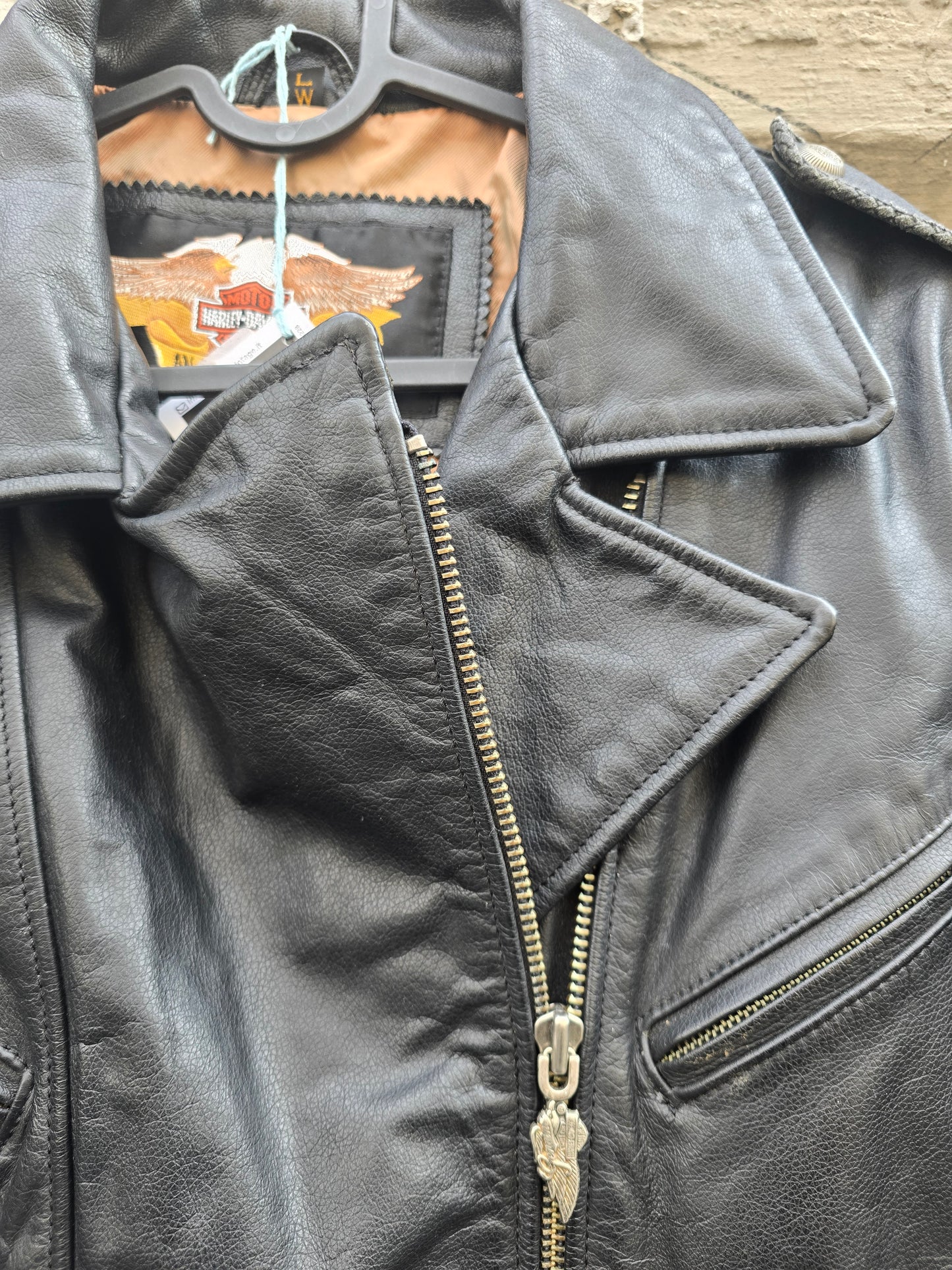 Giacca vintage in vera pelle Harley Davidson