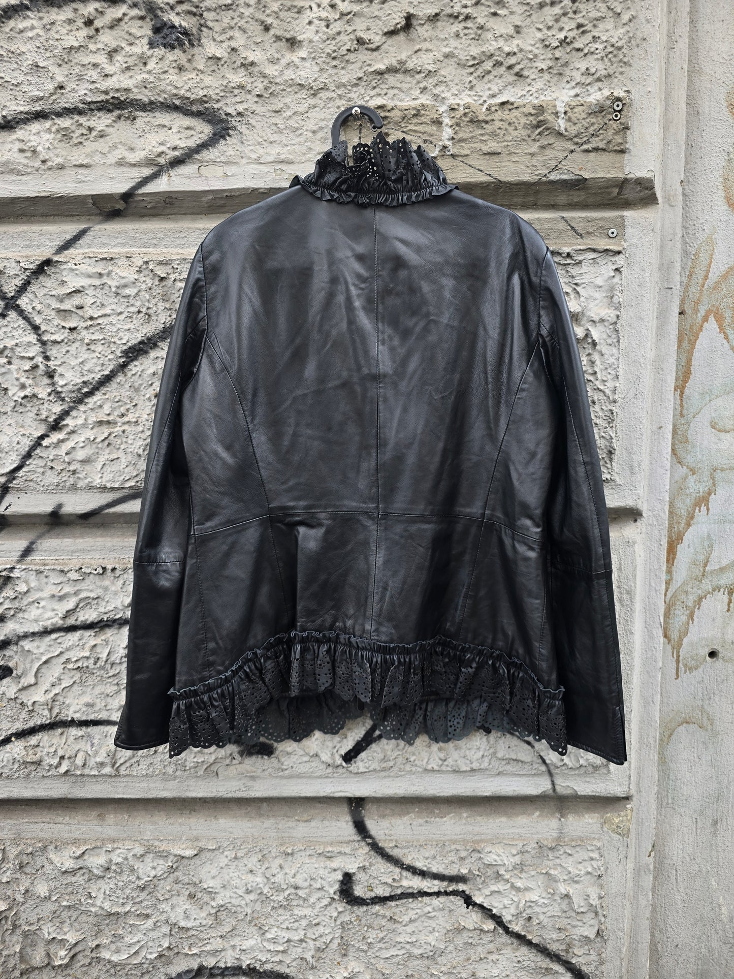 Giacca vintage in vera pelle Luisa Spagnoli