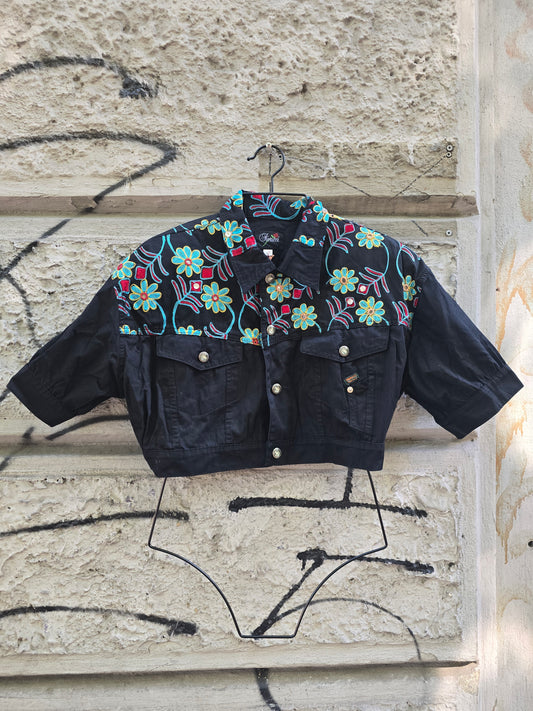 Giacca vintage ricamata Fiorucci