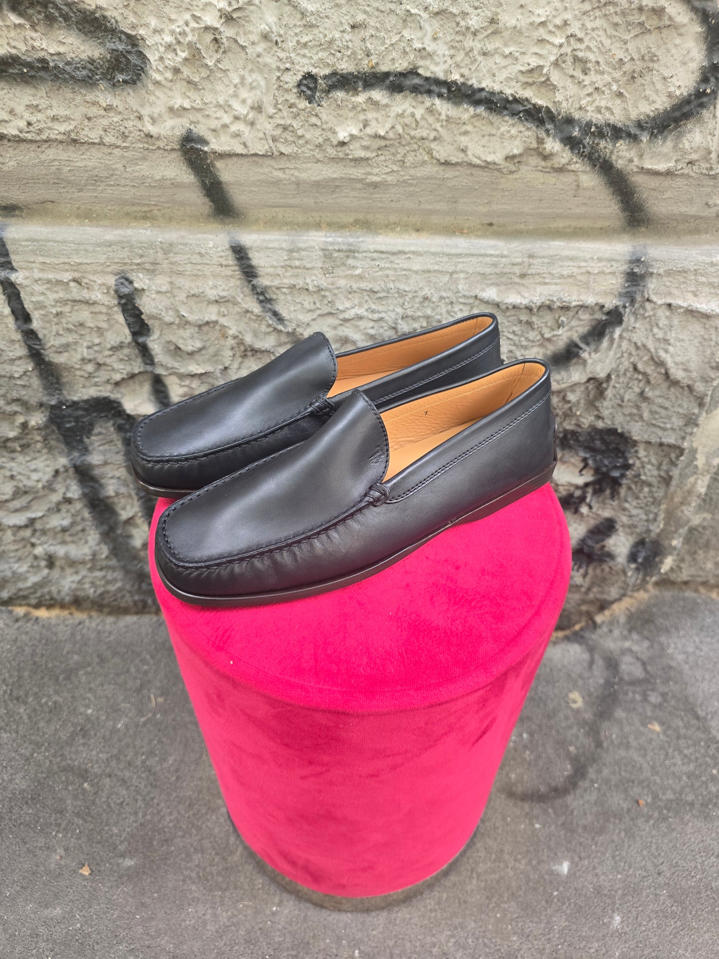Mocassino vintage Tod's taglia 41 nero mai indossato