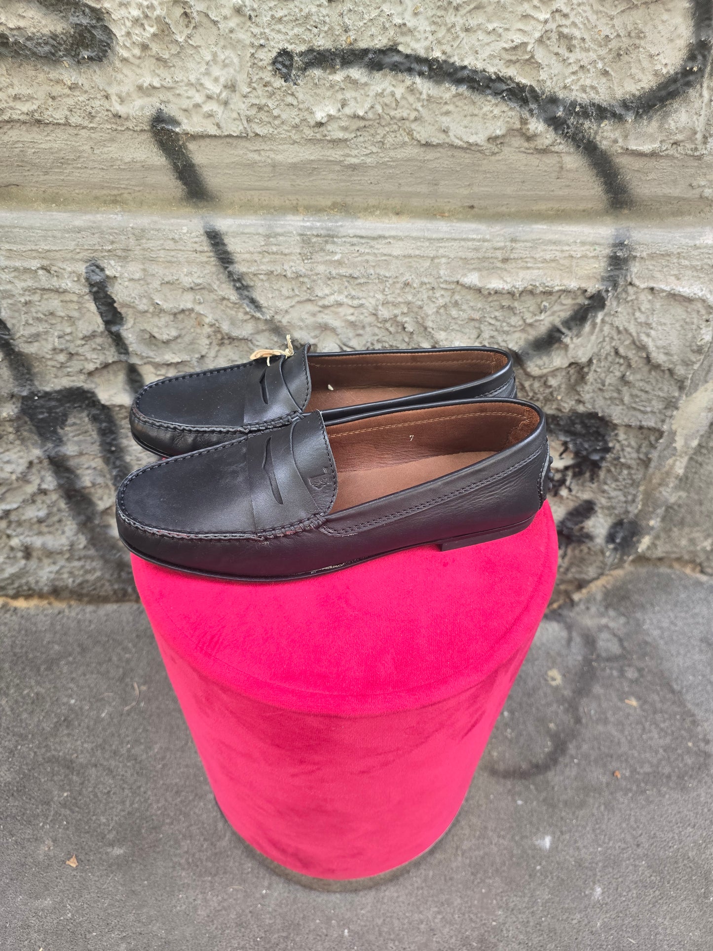 Mocassino vintage Tod's taglia 41 nero mai indossato