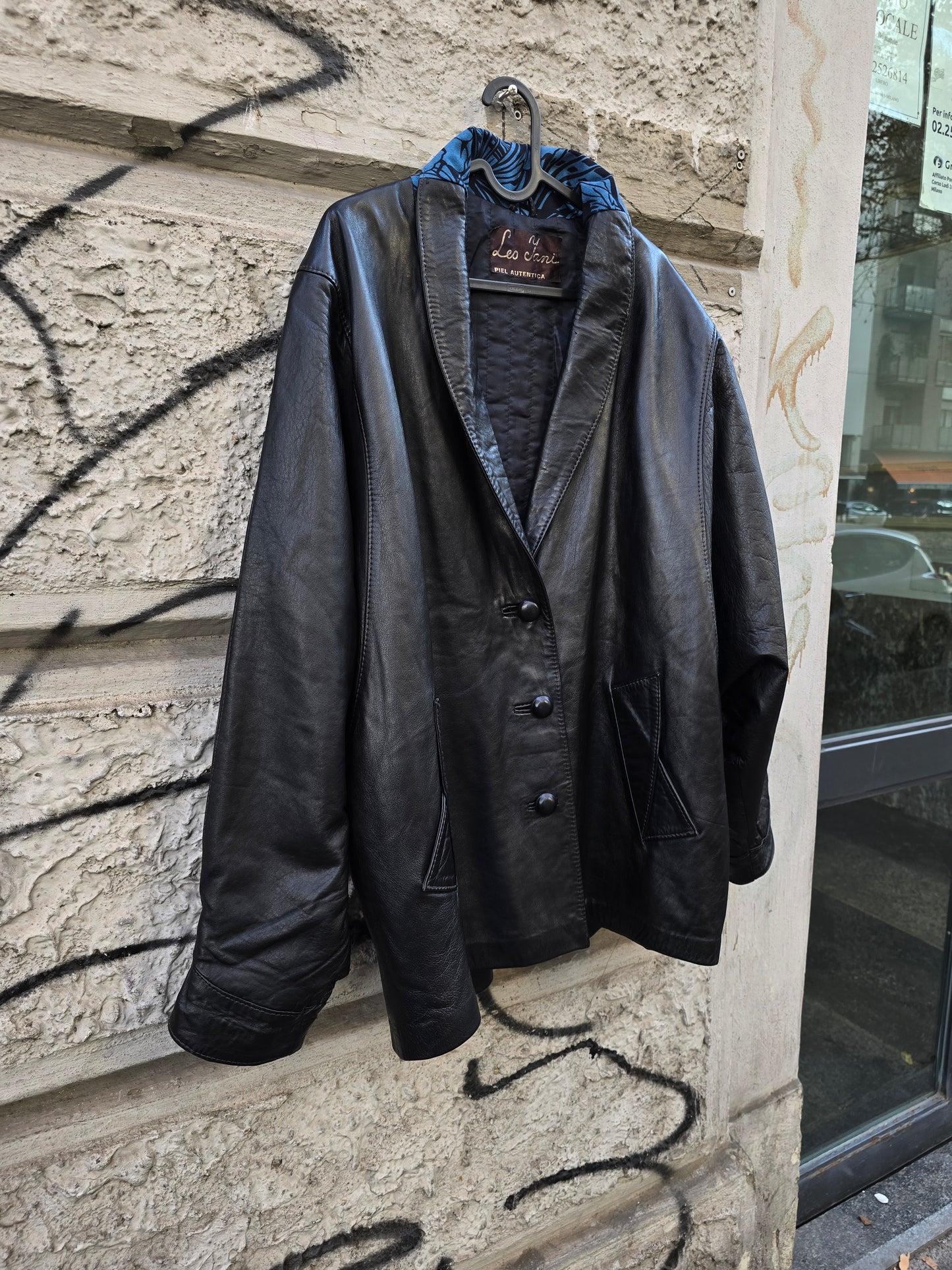 Giacca vintage donna in vera pelle
