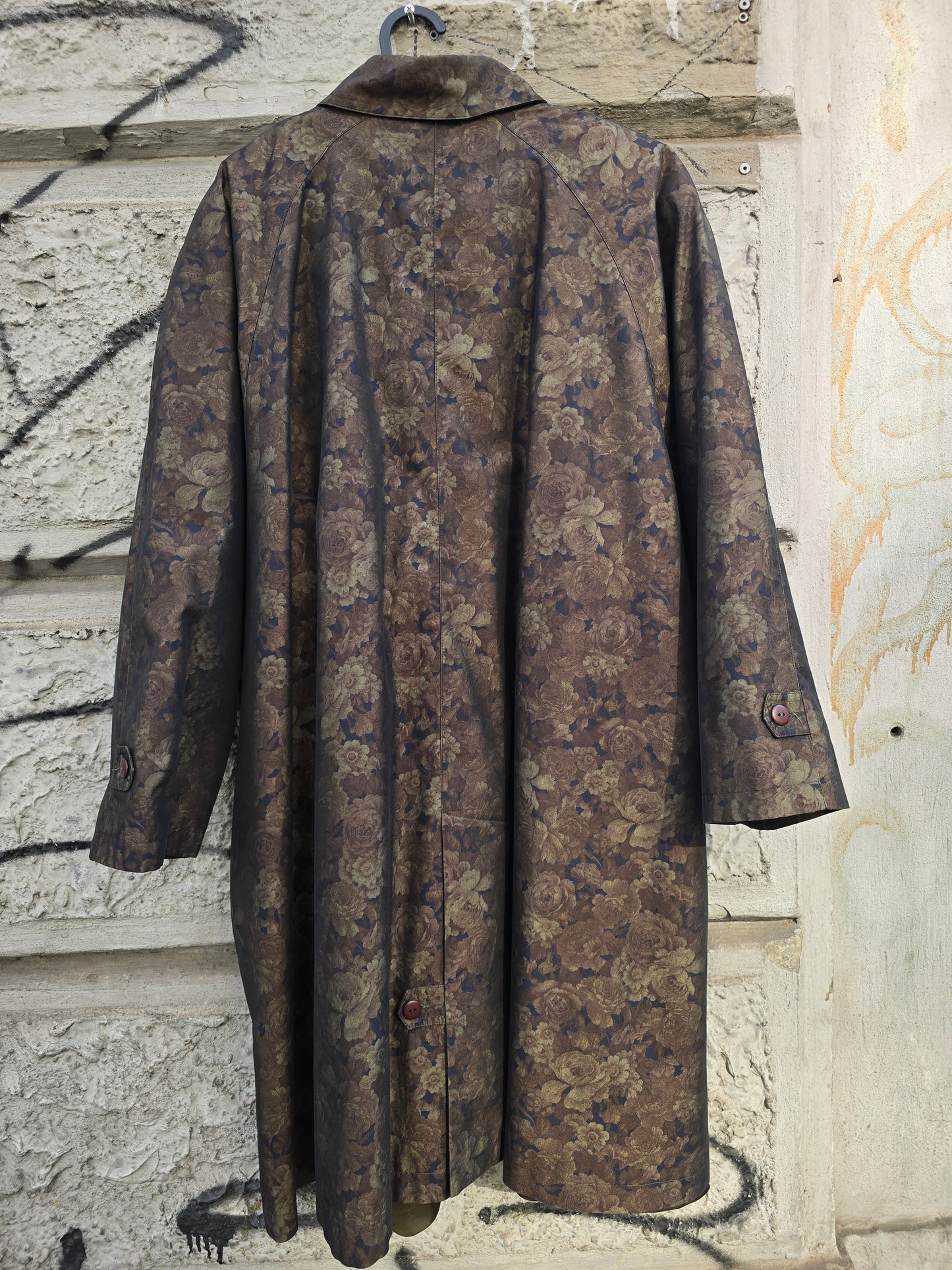 Trench vintage a fiori