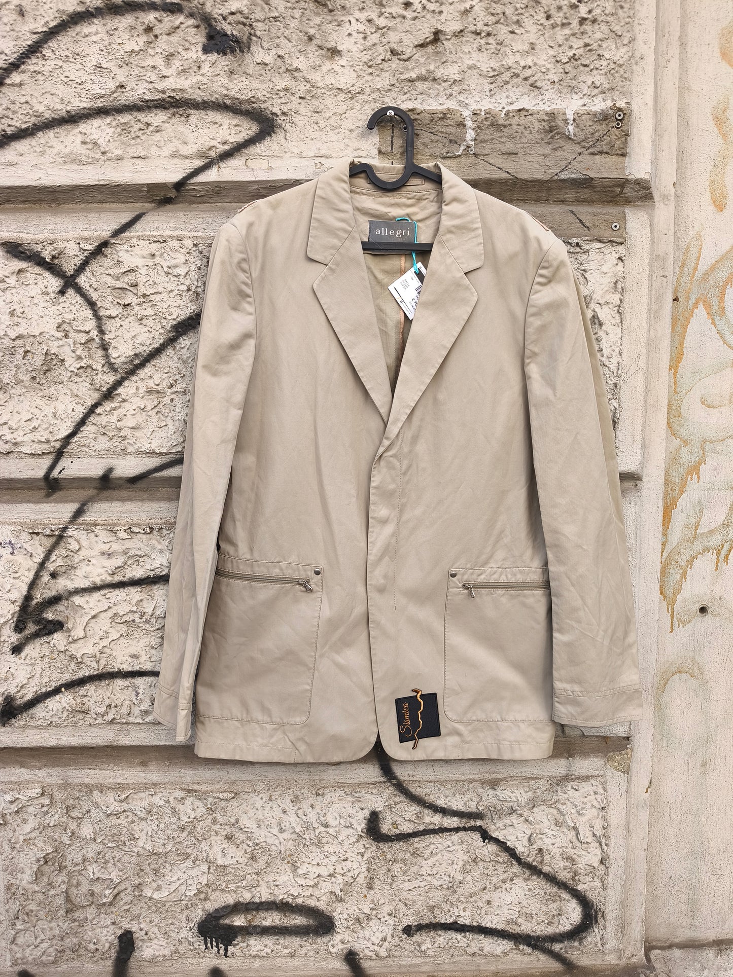 Giacca leggera Allegri vintage beige custom anni '80 by Sismica vintage