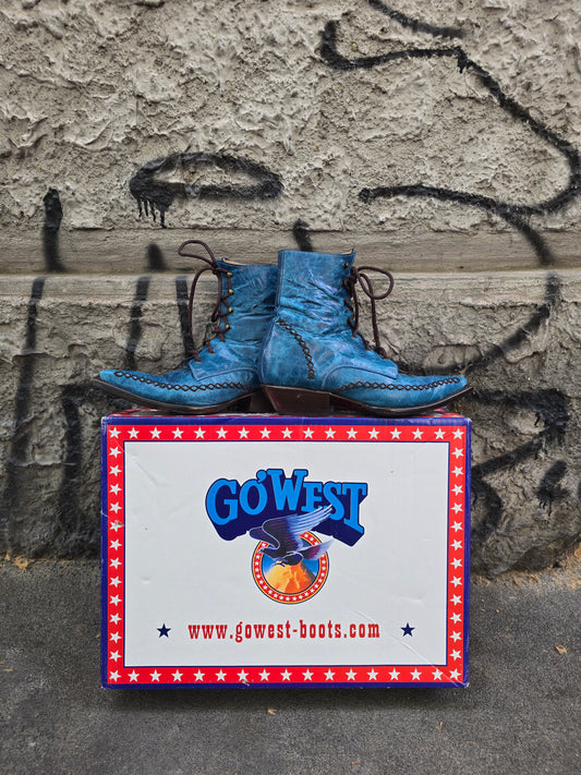 Stivaletto vintage texano Go West con scatola