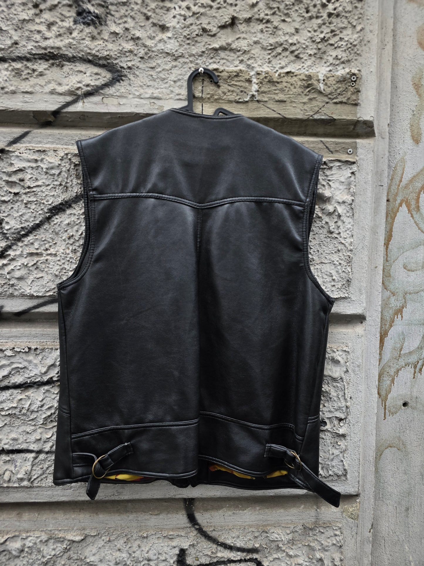 Gilet vintage in vera pelle made in Italy