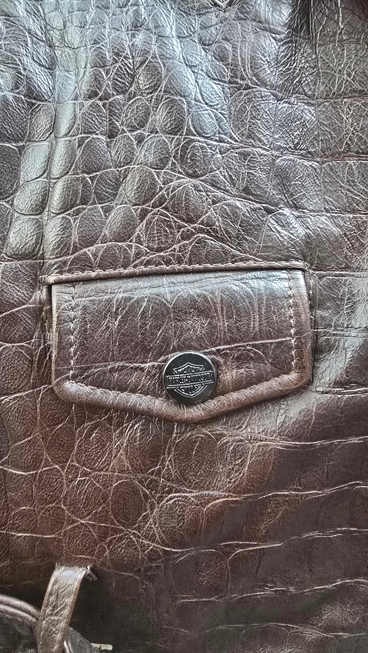 Giacca vintage in pelle Harley Davidson