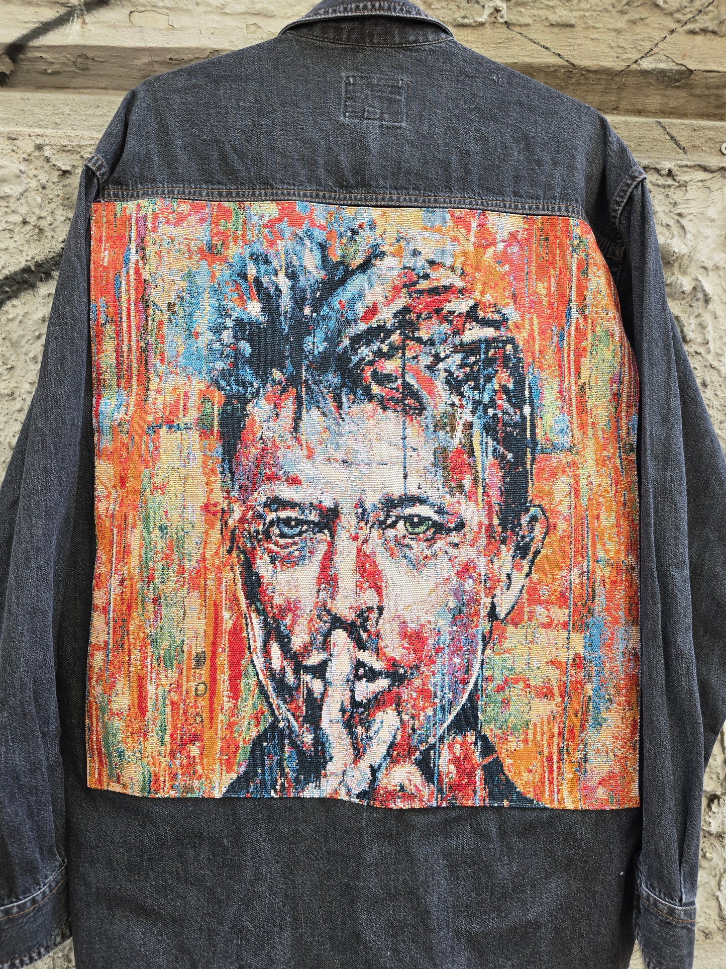 Camicia in denim vintage custom Bowie