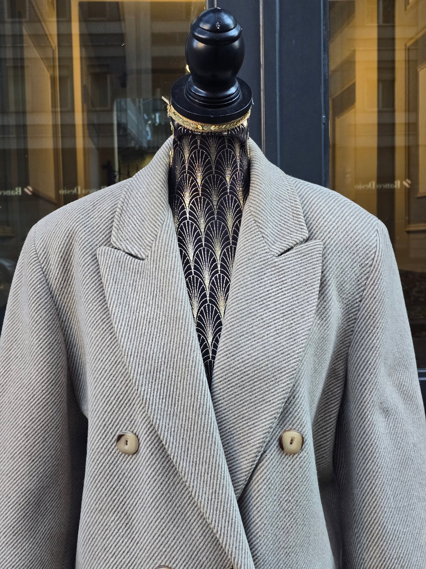 Cappotto donna vintage in lana di alpaca