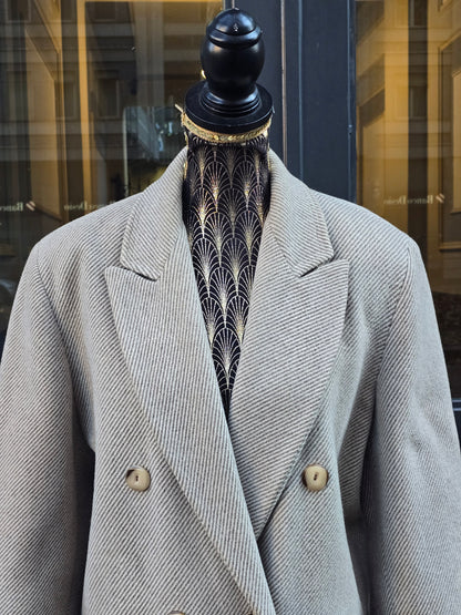 Cappotto donna vintage in lana di alpaca