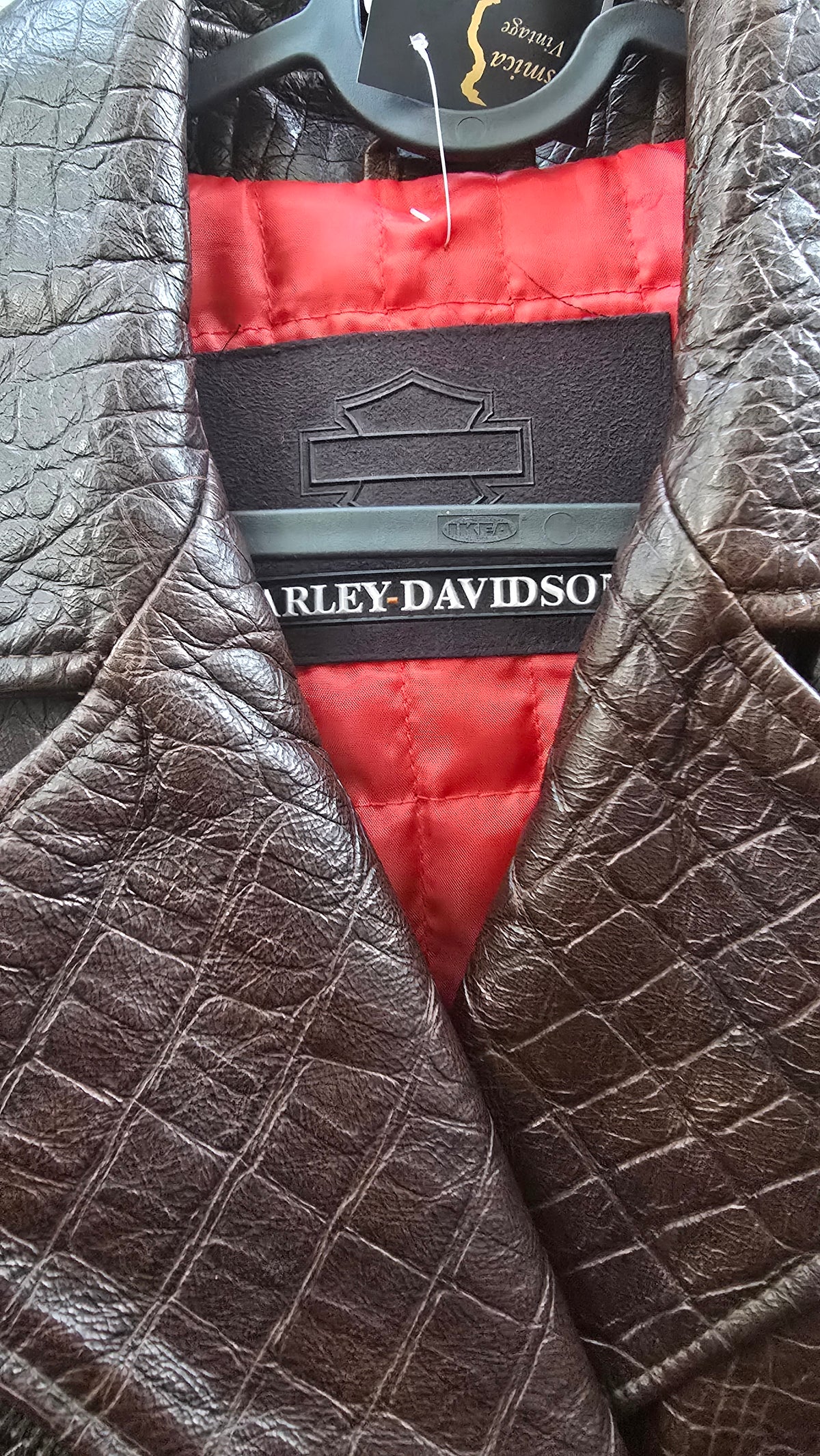 Giacca vintage in pelle Harley Davidson
