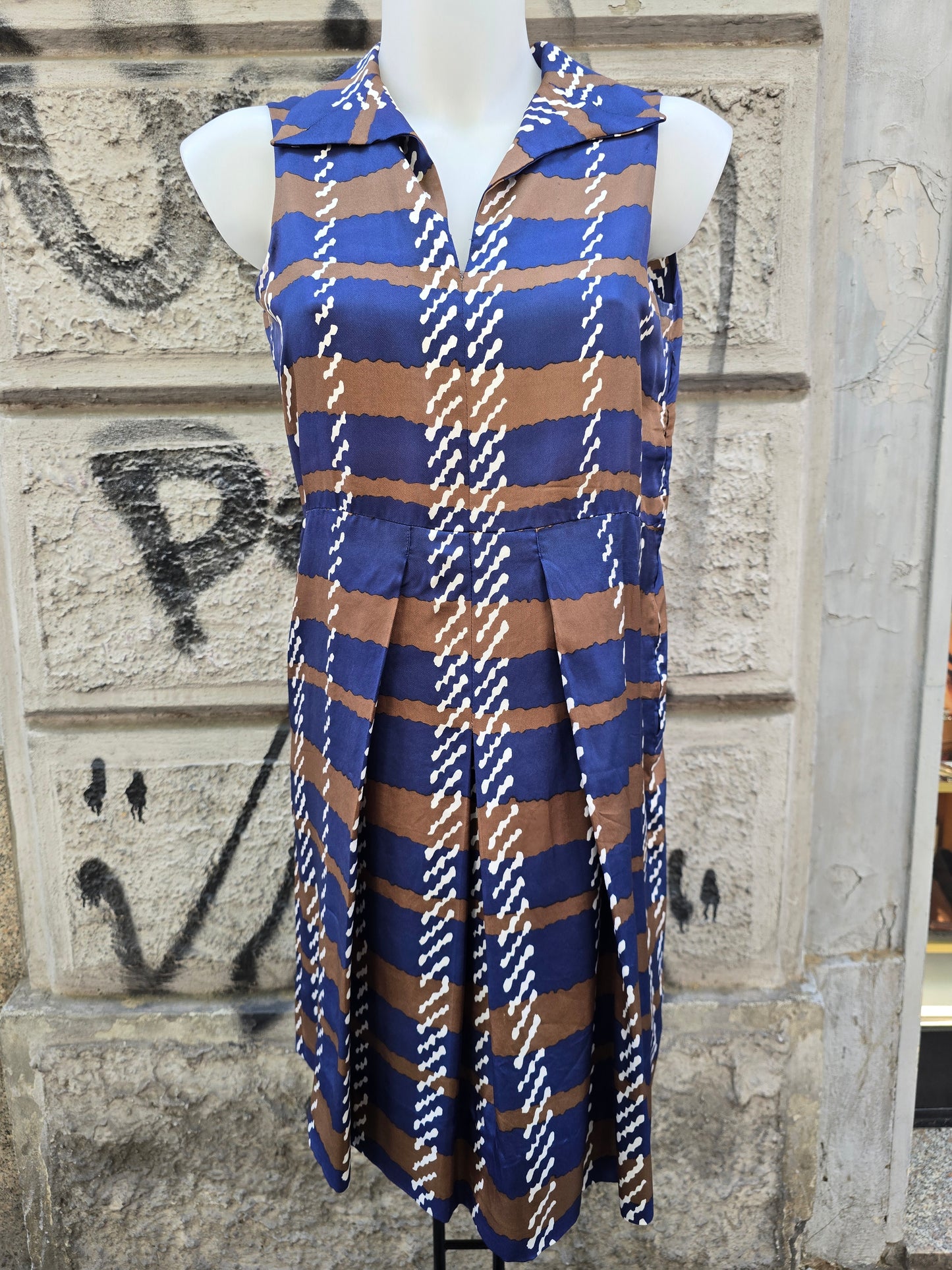Abito in seta sartoriale anni 60