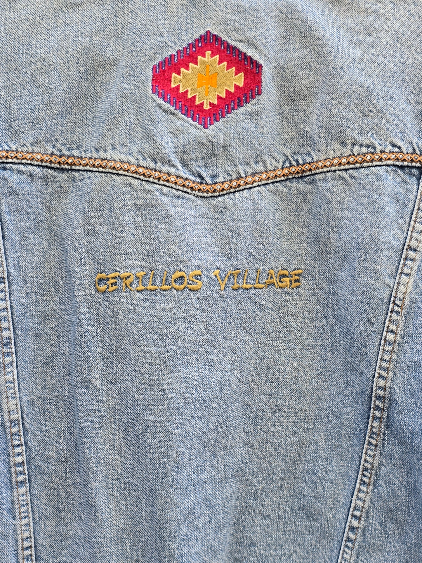 Giacca vintage in denim Turquoise