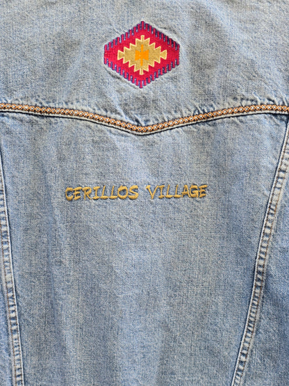 Giacca vintage in denim Turquoise