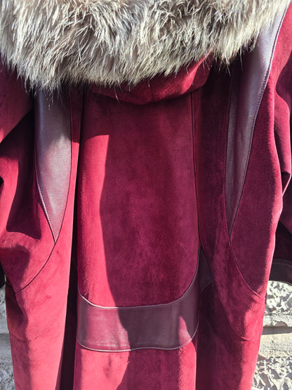 Giacca in pelle e camoscio vintage