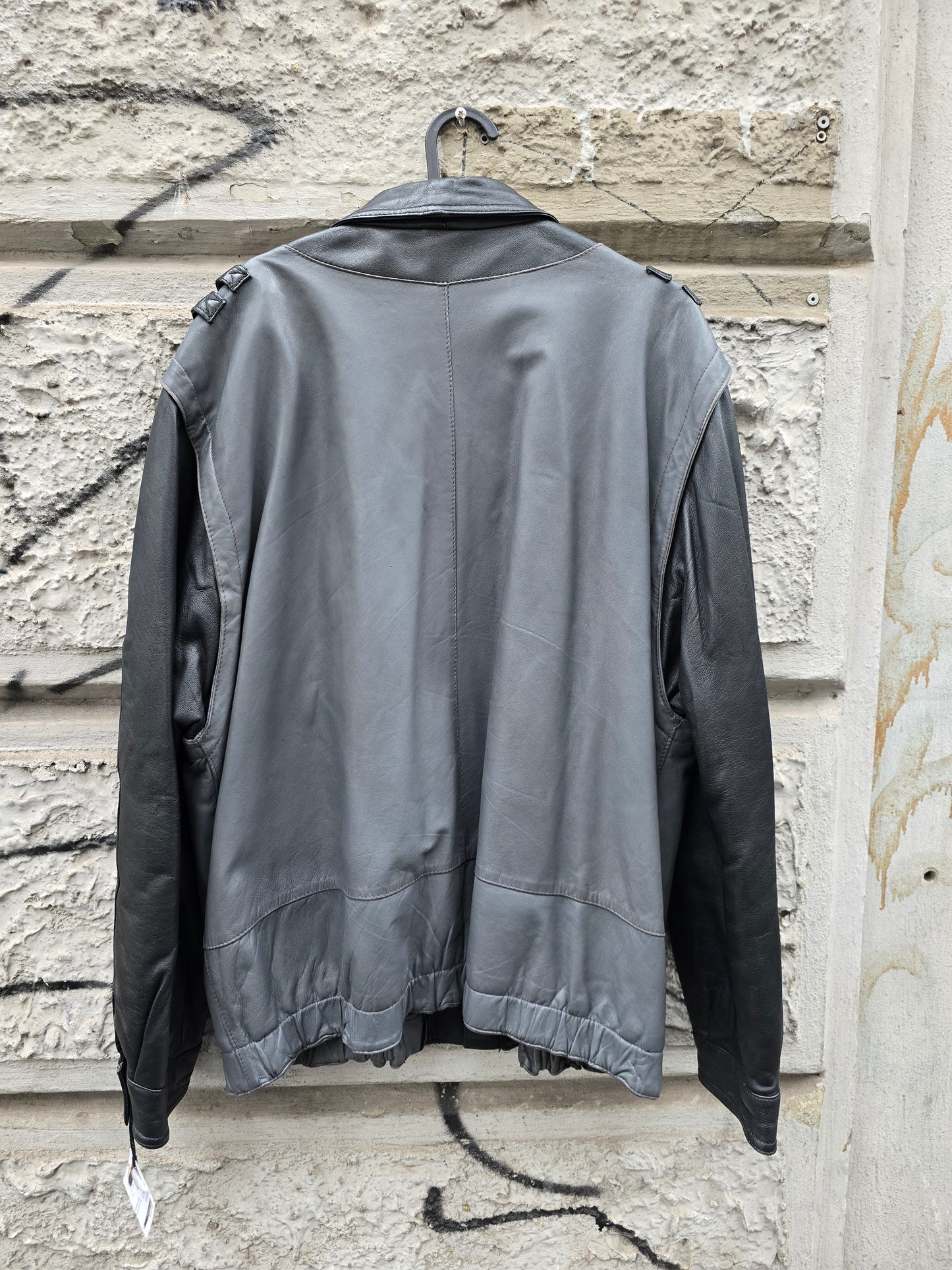 Bomber vintage in vera pelle