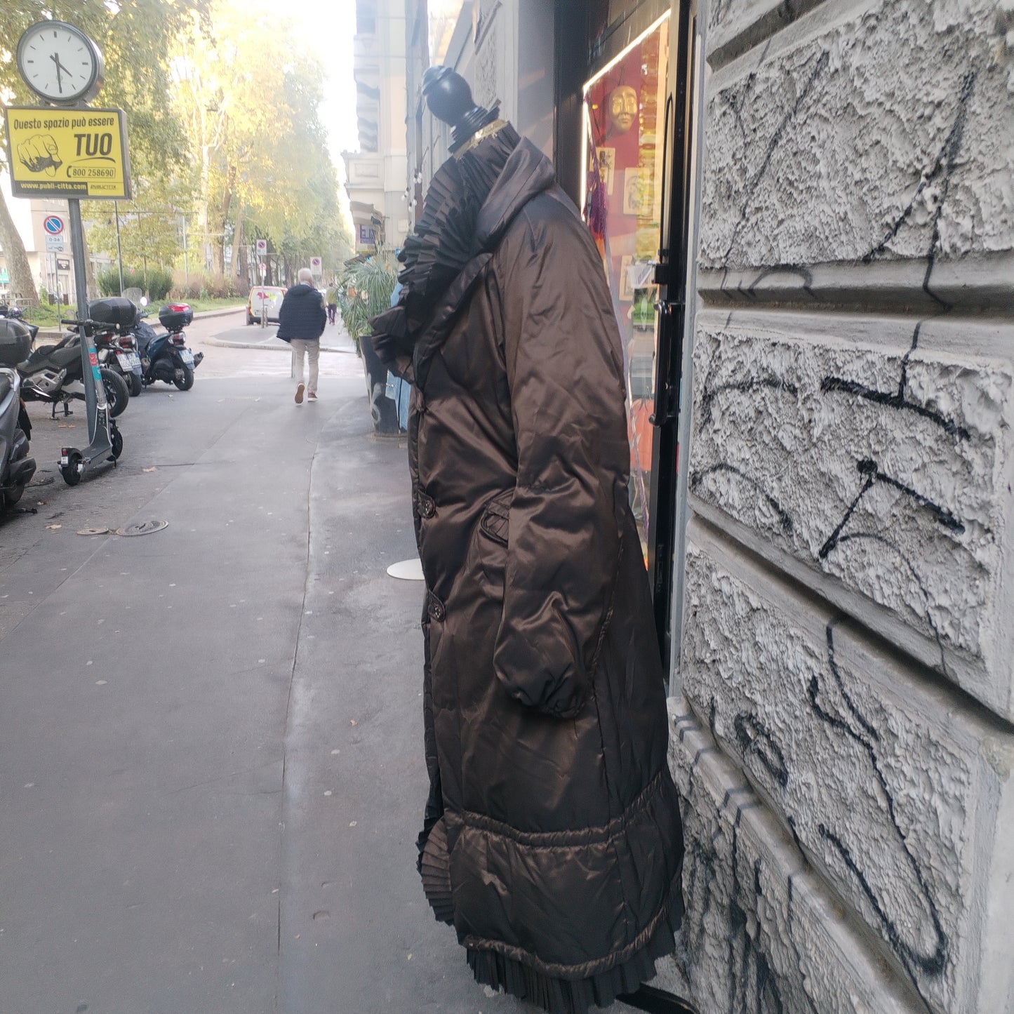 Piumino donna lungo marrone Ermanno Scervino