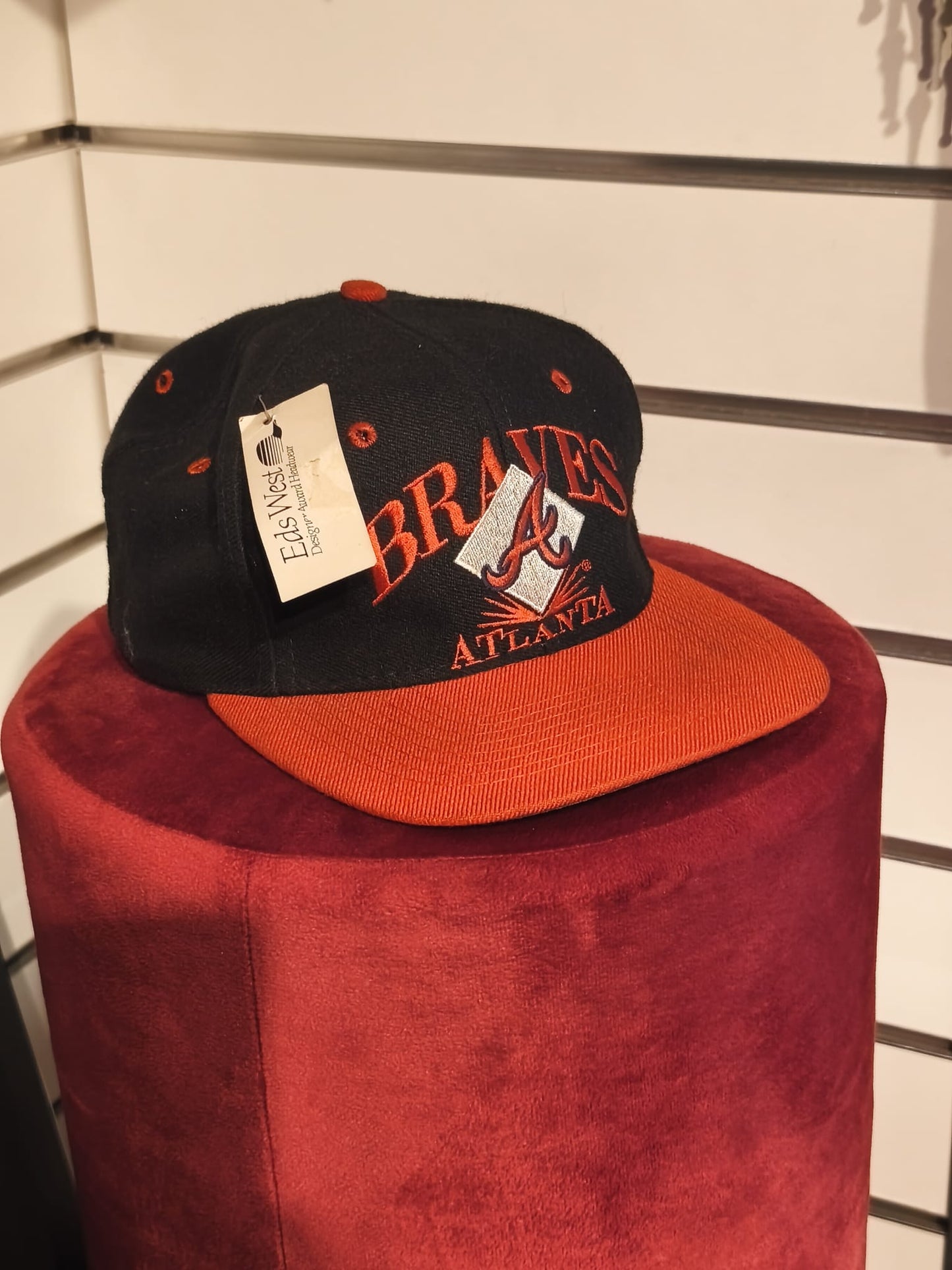 Cappello vintage da baseball Atlanta Braves anni 80 regolabile