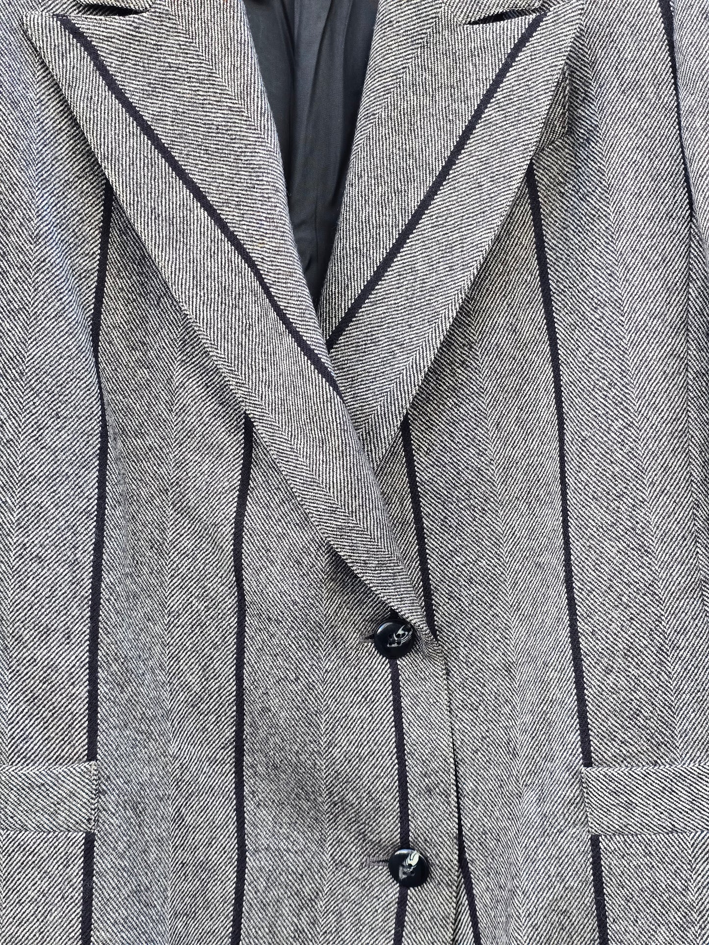 Blazer donna vintage in pura lana