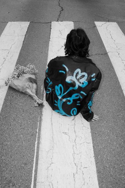 Giacca in vera pelle vintage custom