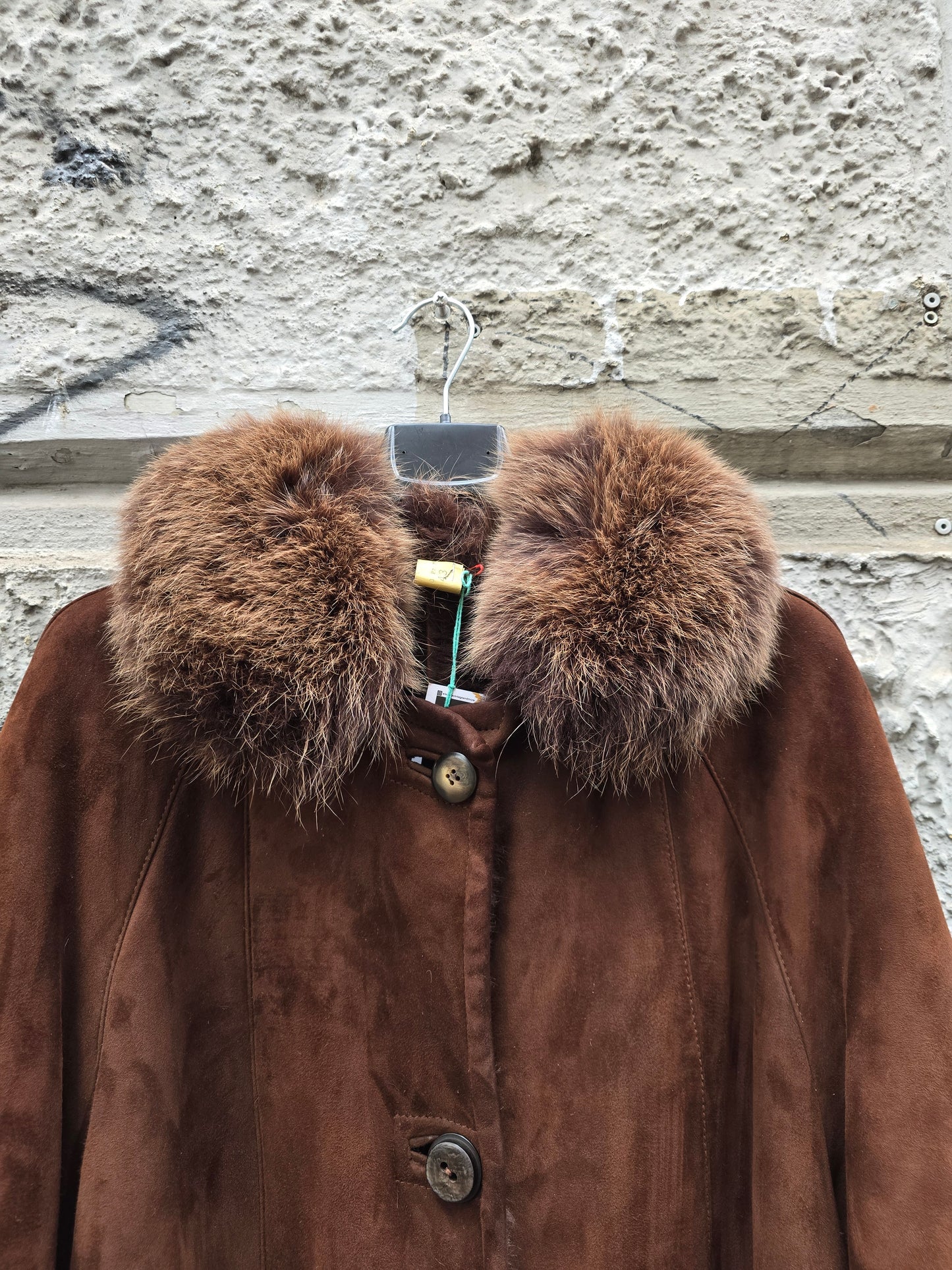 Montone shearling vintage lungo