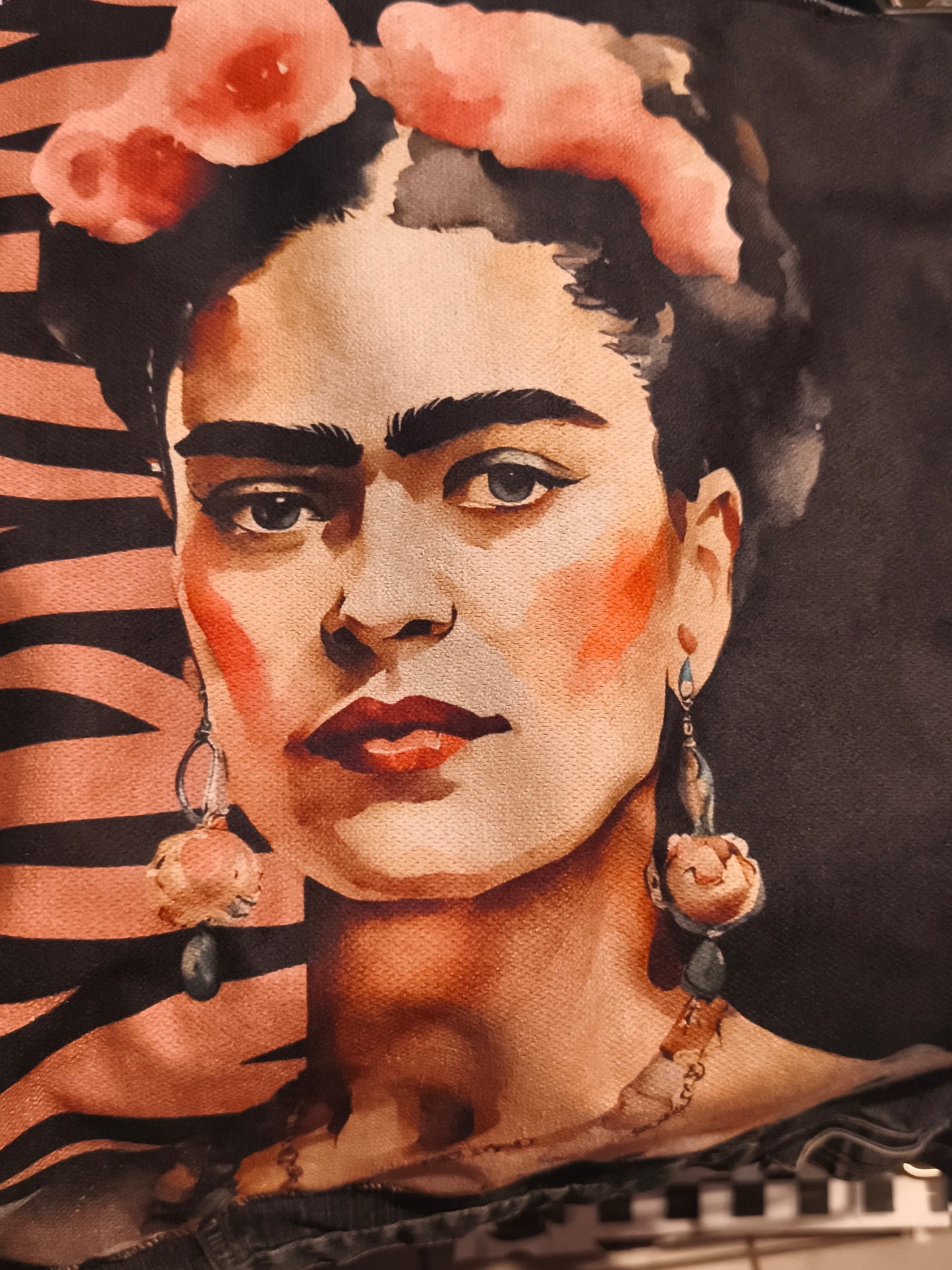 Giacca jeans custom Frida Kalo by Sismica Vintage