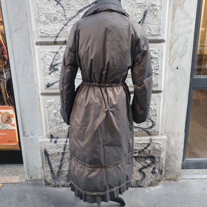 Piumino donna lungo marrone Ermanno Scervino