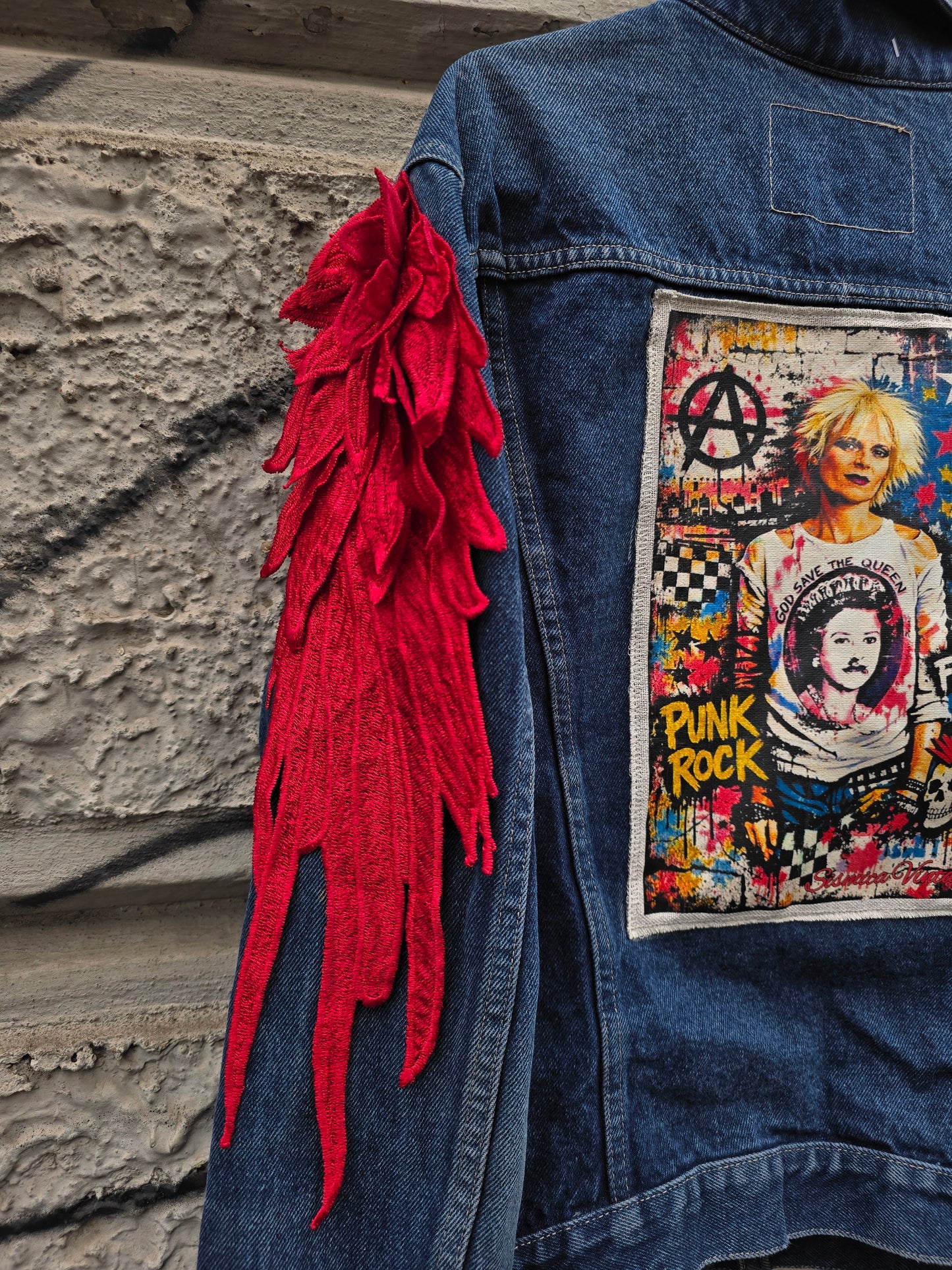 Giacca in denim custom Vivienne