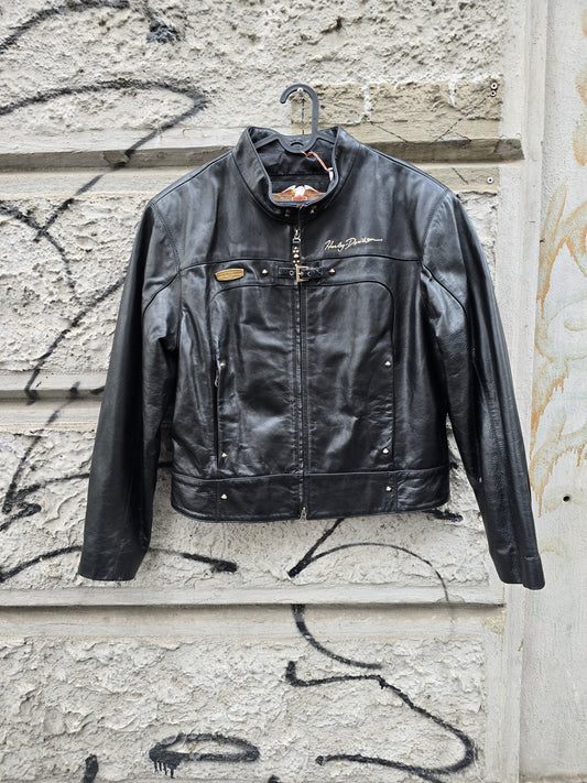 Giacca vintage in vera pelle Harley Davidson