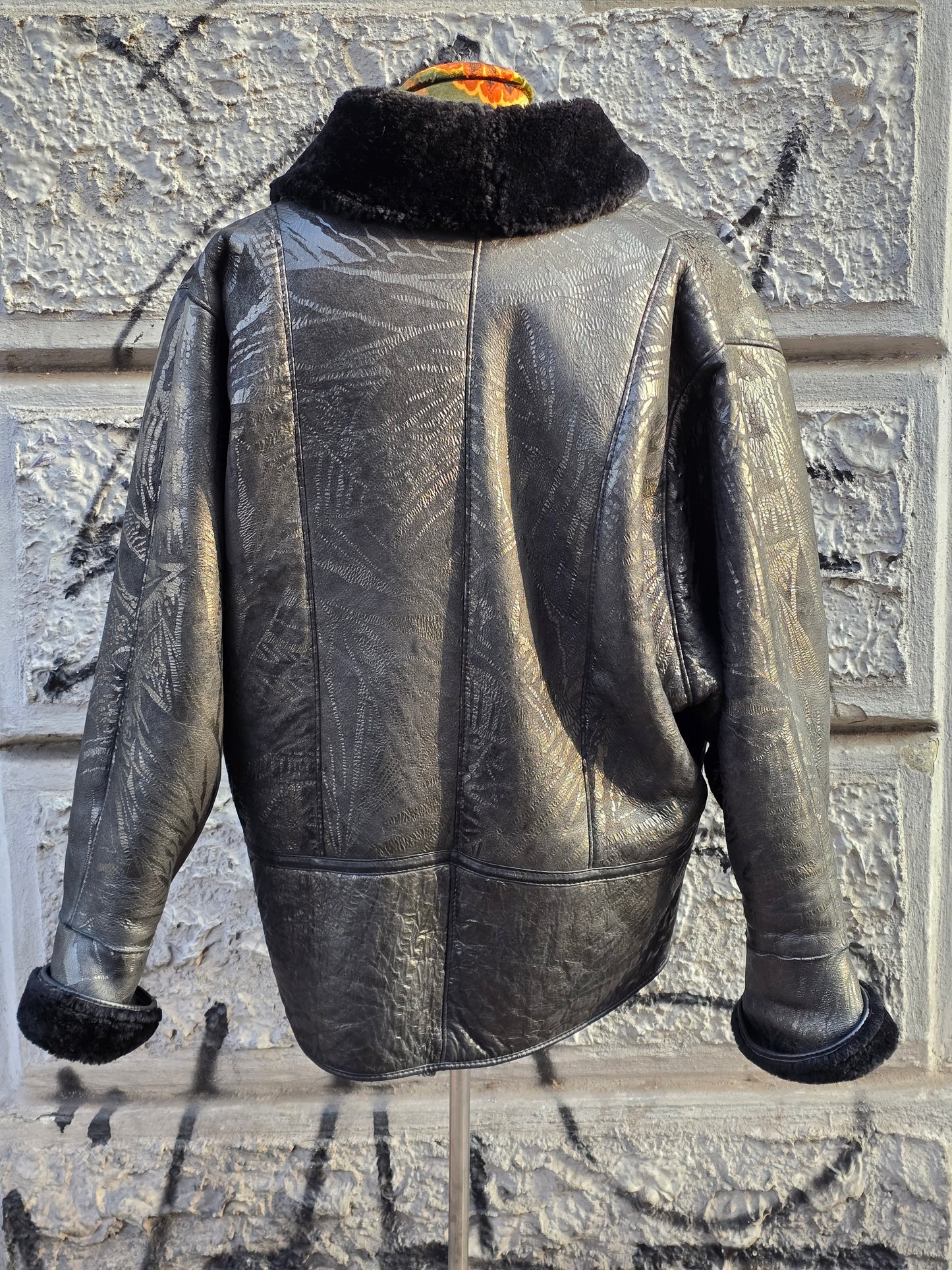 Montone vintage shearling donna anni 80