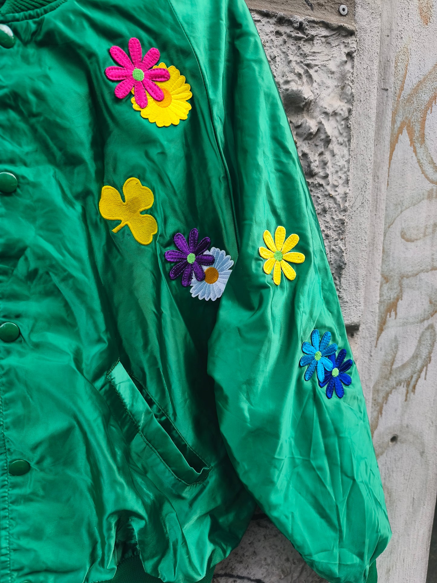Bomber verde Vintage made in Usa Custom by Sismica Vintage
