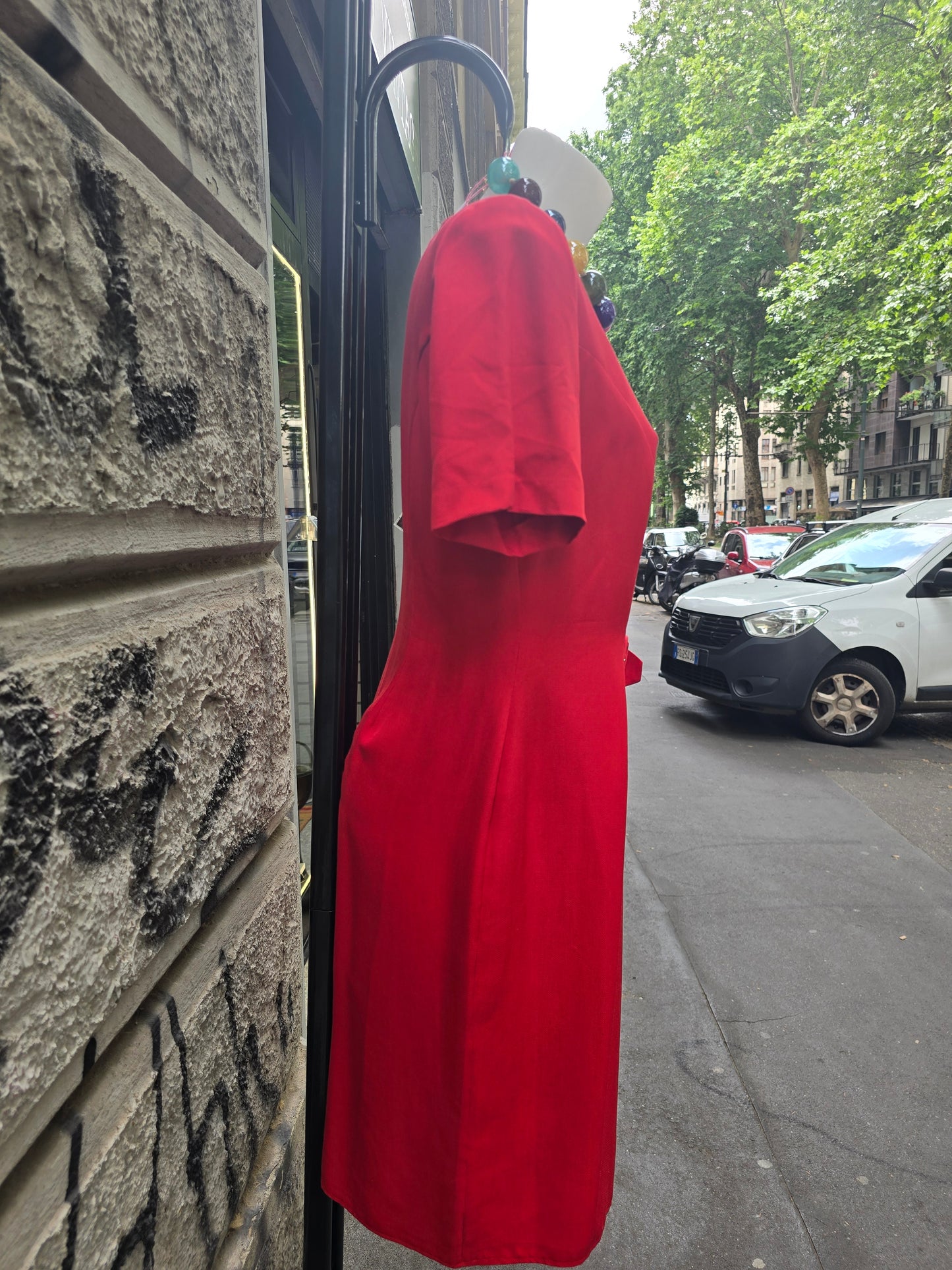 Abito vintage rosso parigino