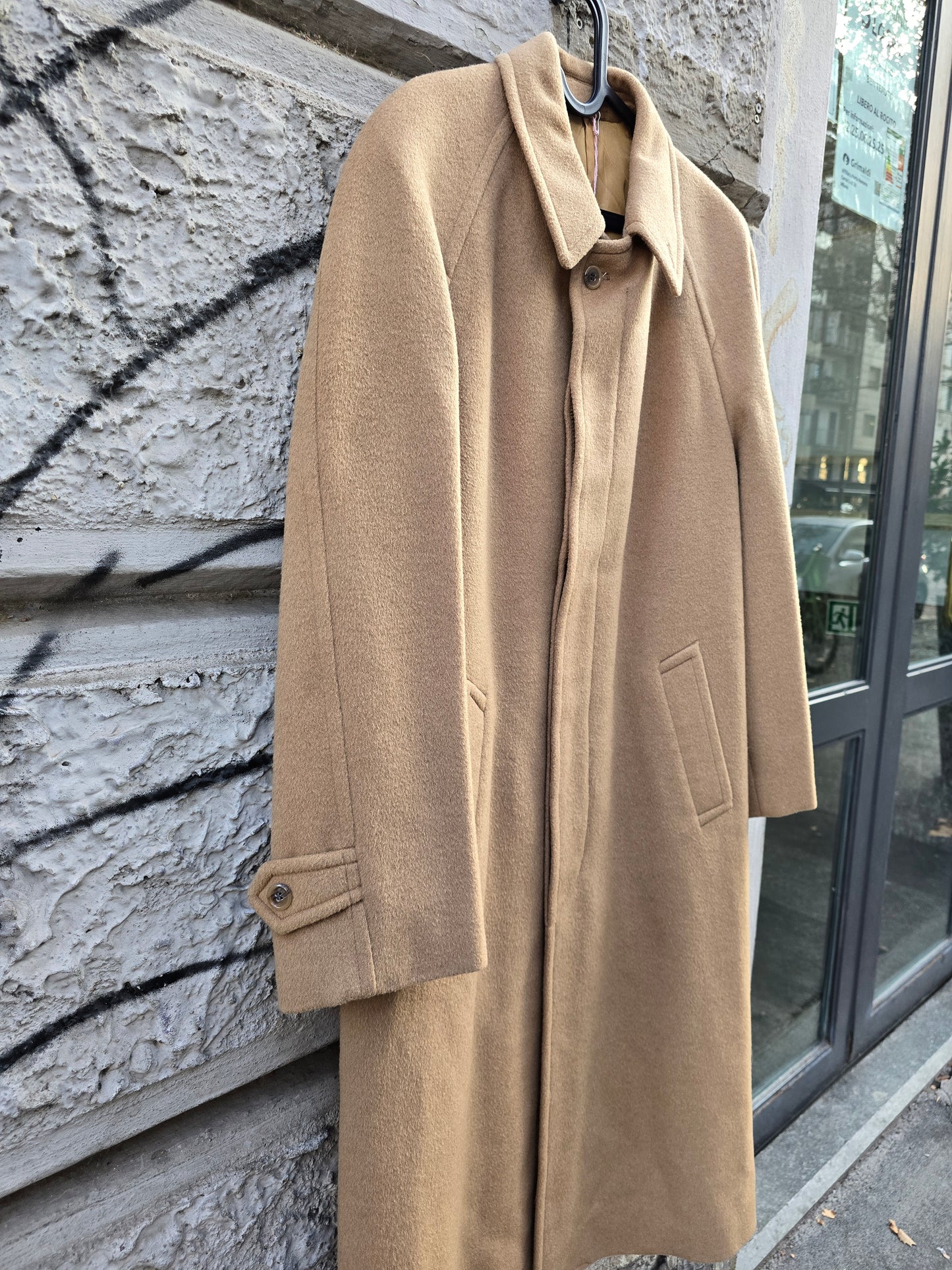 Cappotto vintage uomo realizzato in lana di cammello