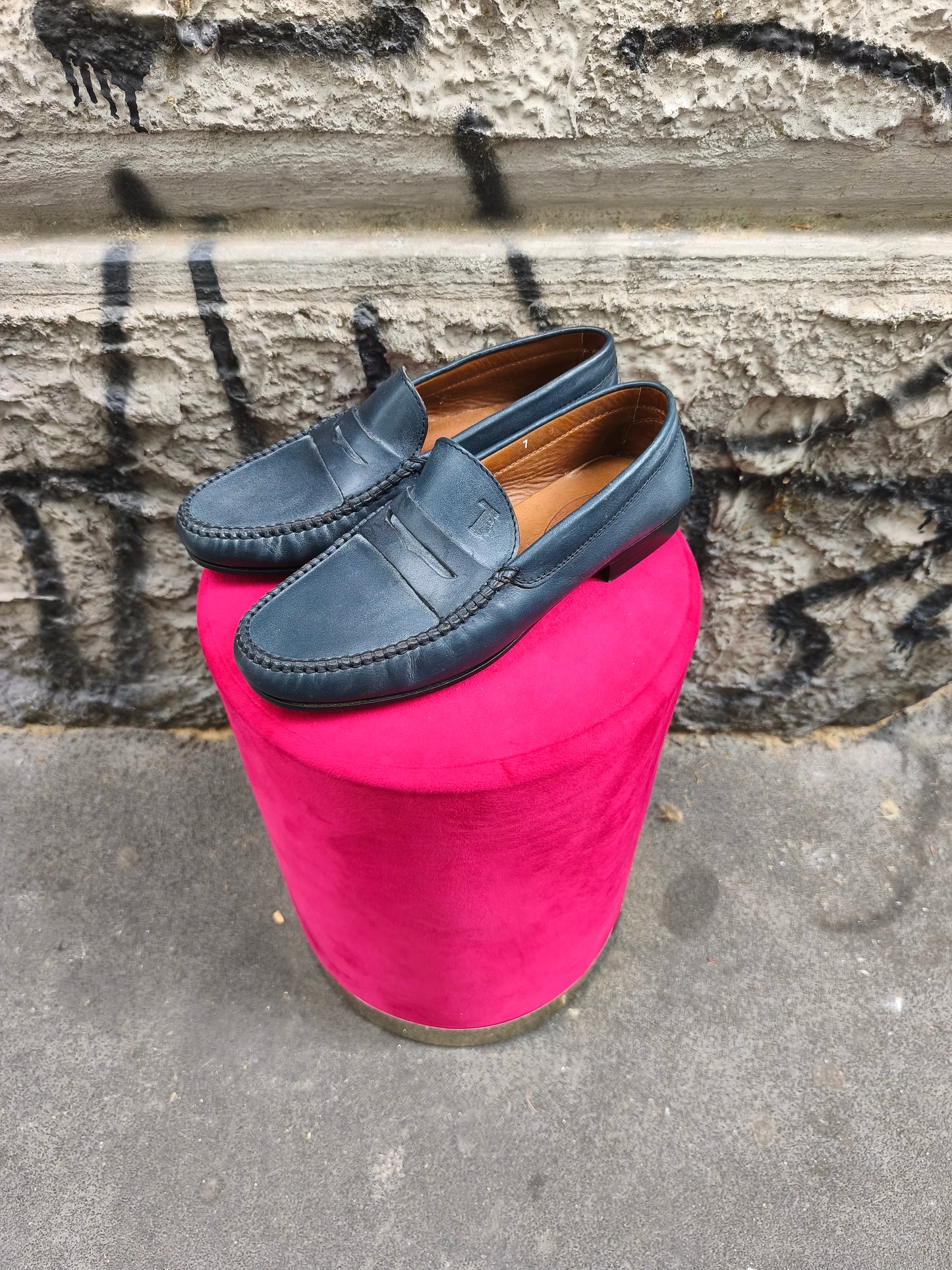 Mocassino vintage Tod's taglia 41 blu.