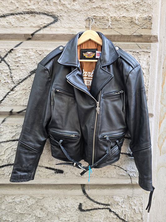 Giacca vintage Harley Davidson in vera pelle