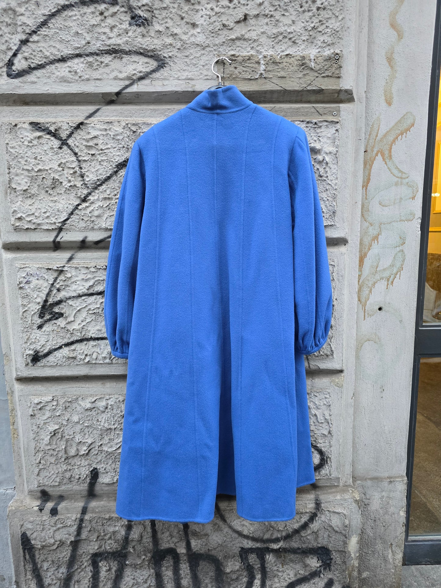 Cappotto vintage donna indaco