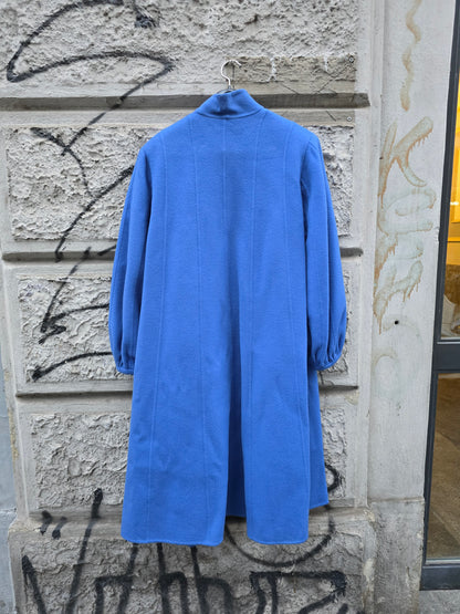 Cappotto vintage donna indaco