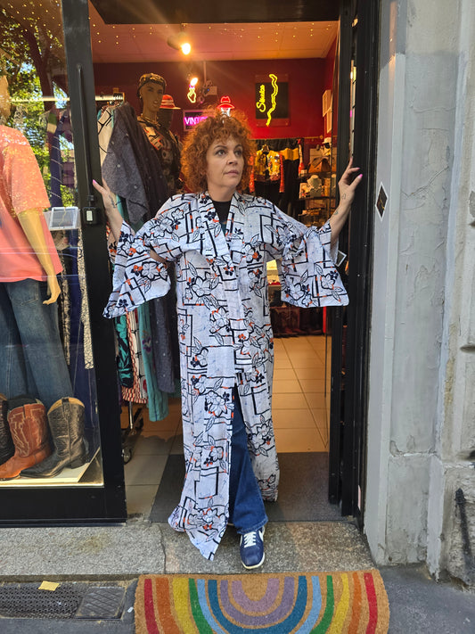 Kimono vintage in puro cotone