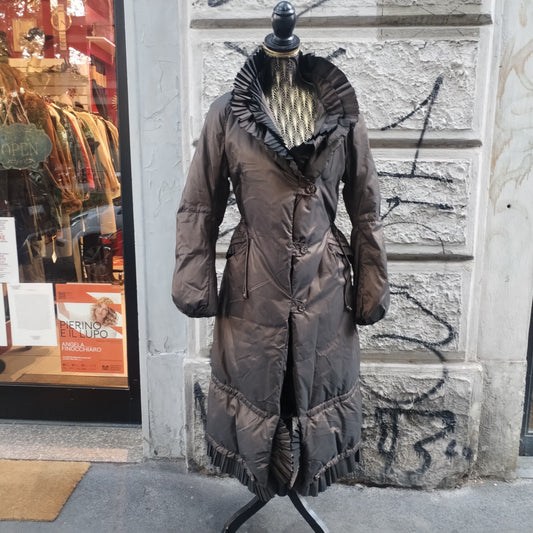 Piumino donna lungo marrone Ermanno Scervino