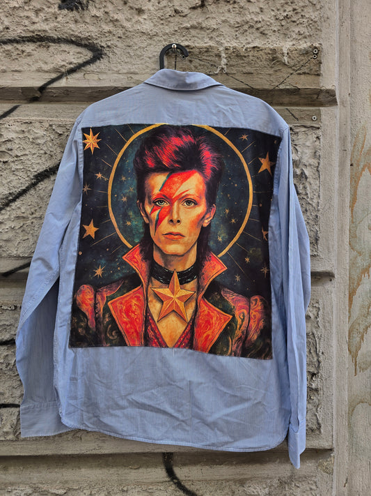 Camicia in cotone vintage custom Bowie