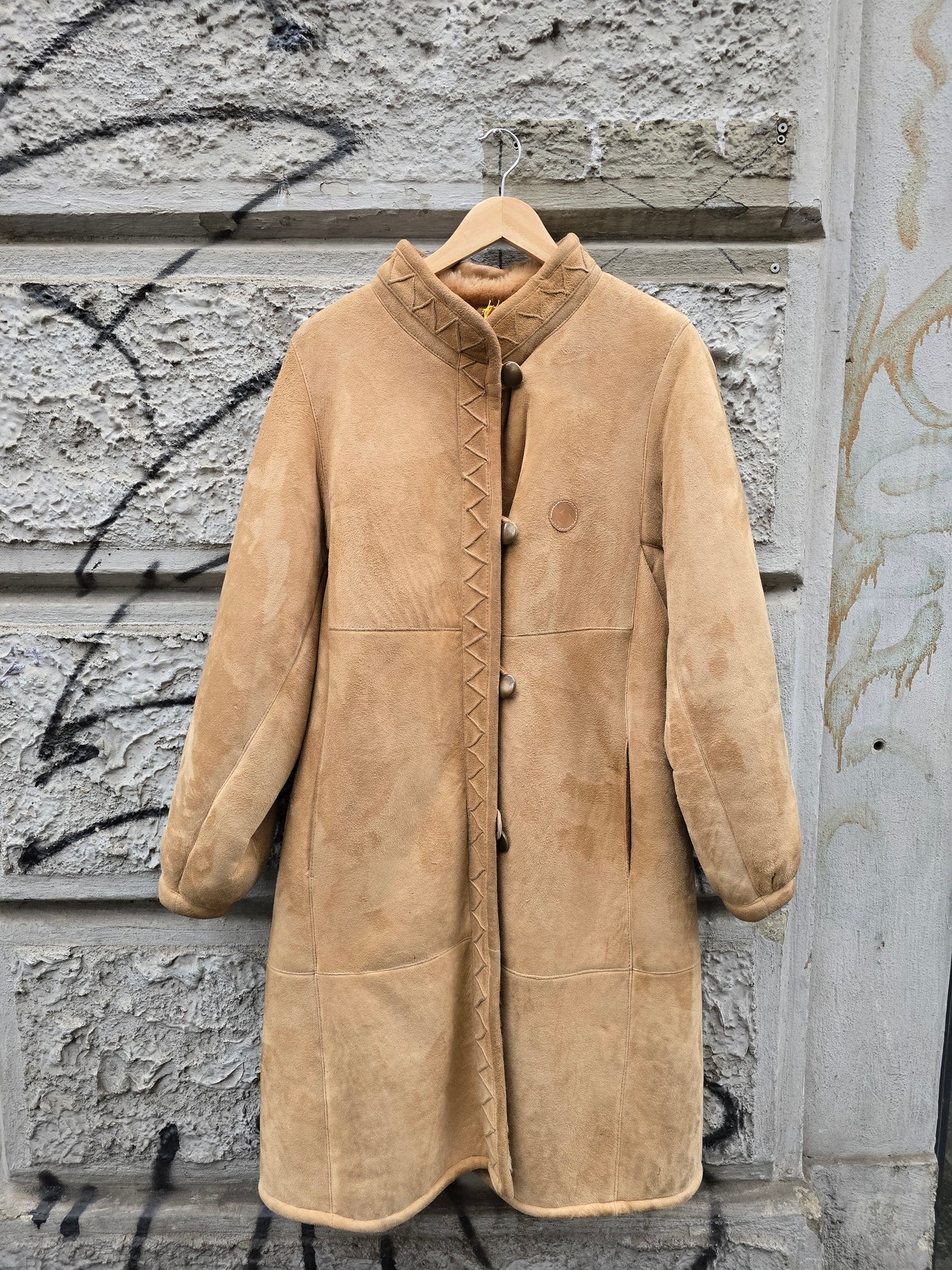Montone vintage shearling donna