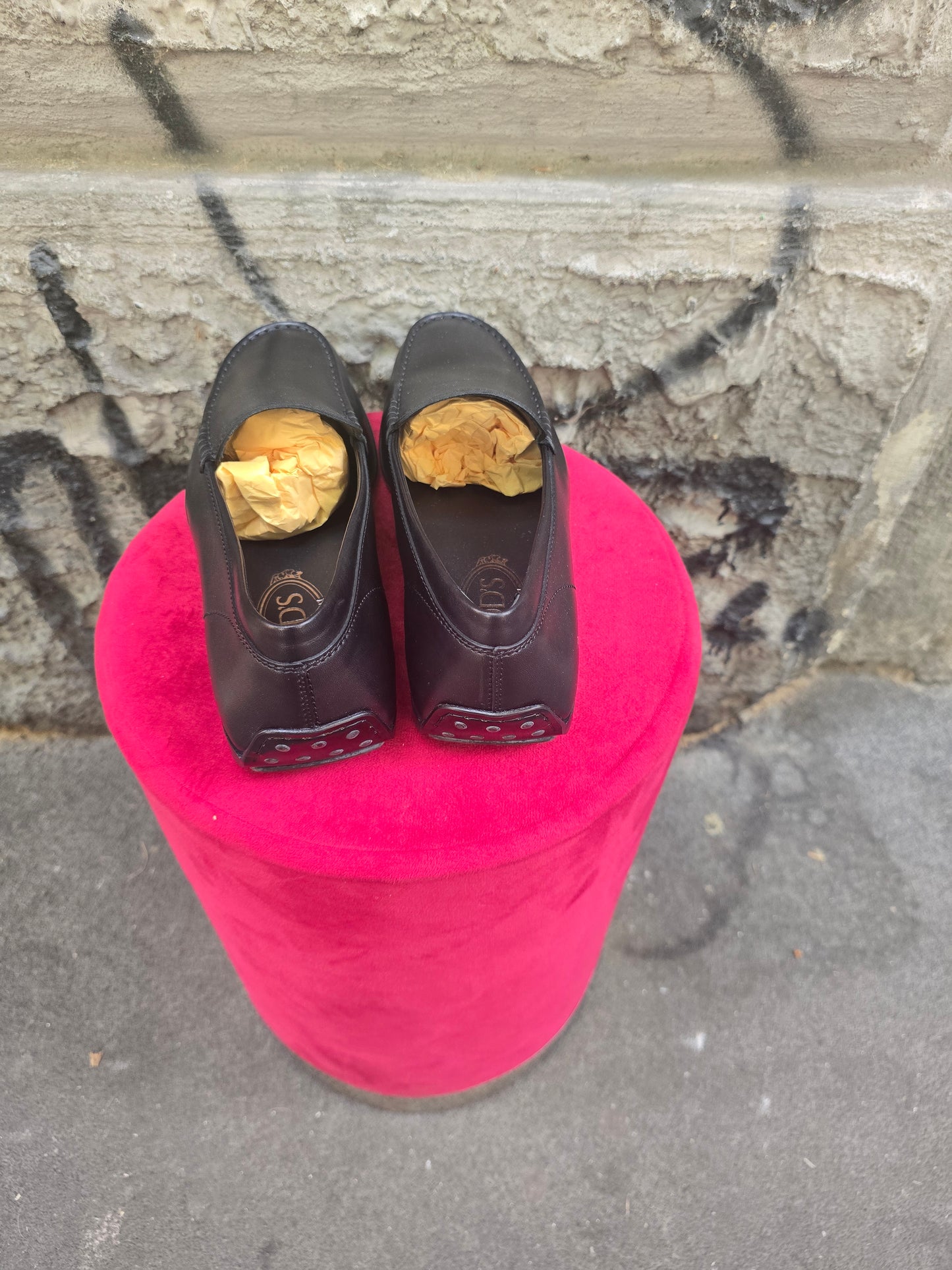 Mocassino vintage Tod's taglia 41  nero mai indossato