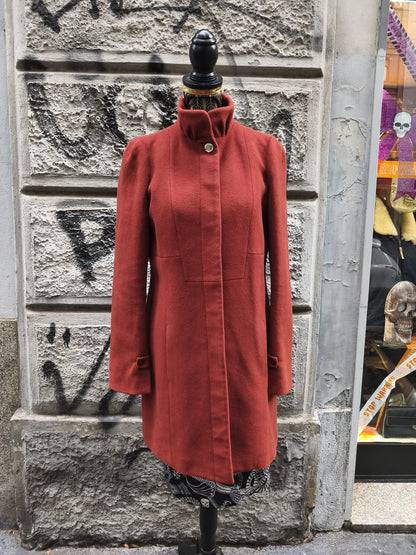 Cappotto donna in lana vintage color ruggine Patrizia Pepe