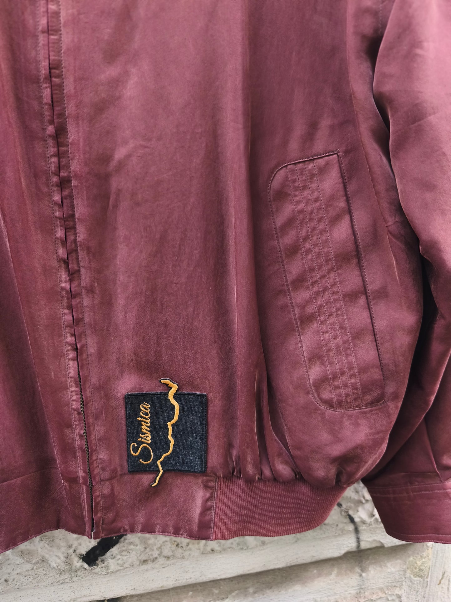 Bomber vintage in seta Custom David Bowie by Sismica