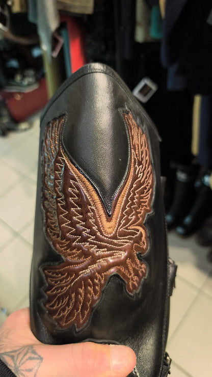 Stivali uomo neri numero 42 Sancho boots vintage nuovi